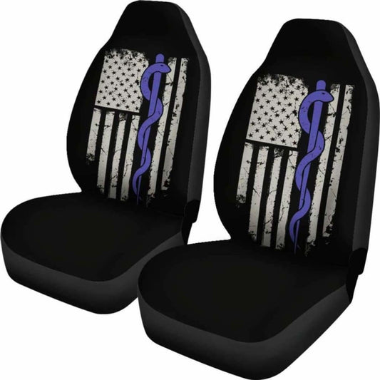 Snake Staff Flag Car Seat Covers Amazing Gift Ideas 232125 - YourCarButBetter