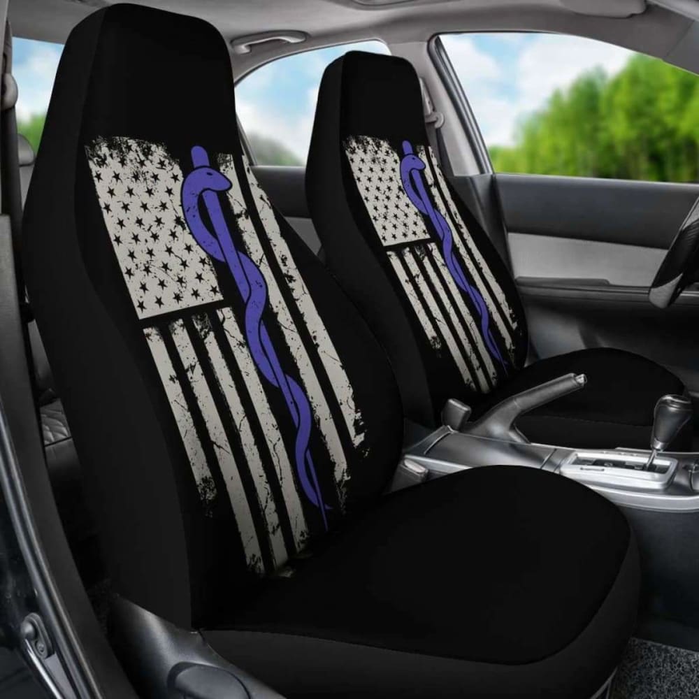 Snake Staff Flag Car Seat Covers Amazing Gift Ideas 232125 - YourCarButBetter