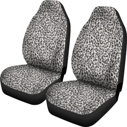 Snow Leopard Skin Animal Print Car Seat Covers 092813 - YourCarButBetter