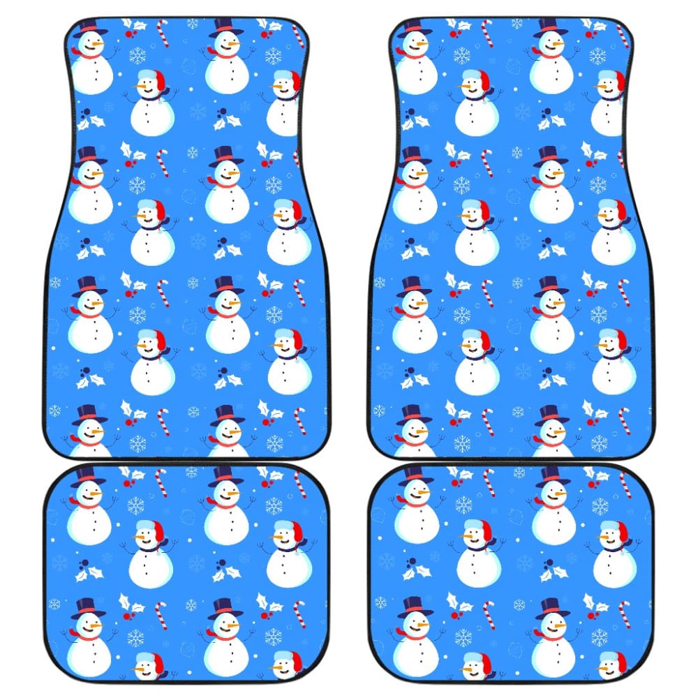 Snowman Pattern Car Floor Mats Car Accessories 211903 - YourCarButBetter