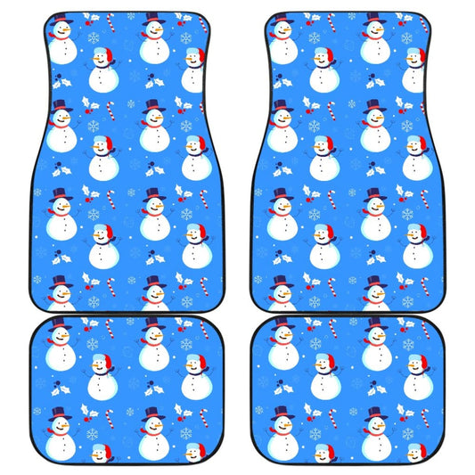Snowman Pattern Car Floor Mats Car Accessories 211903 - YourCarButBetter