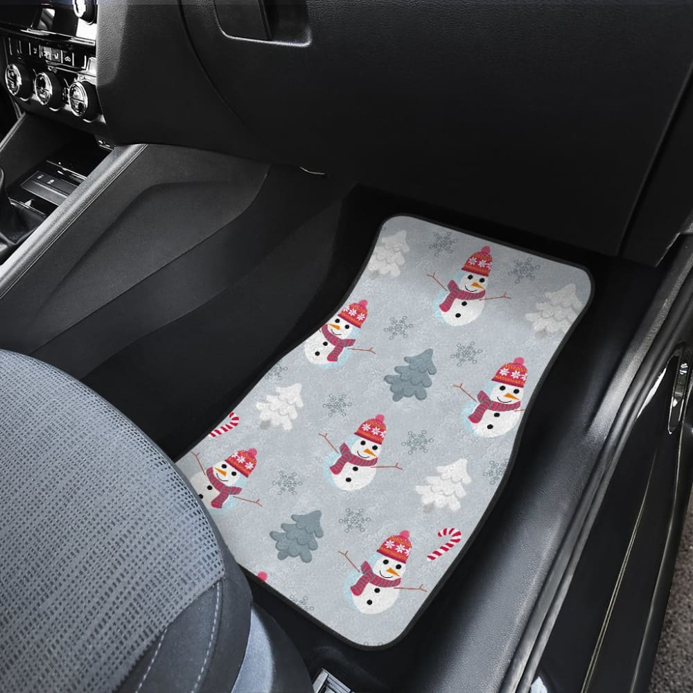 Snowman Pattern Car Floor Mats Auto Accessories 211903 - YourCarButBetter