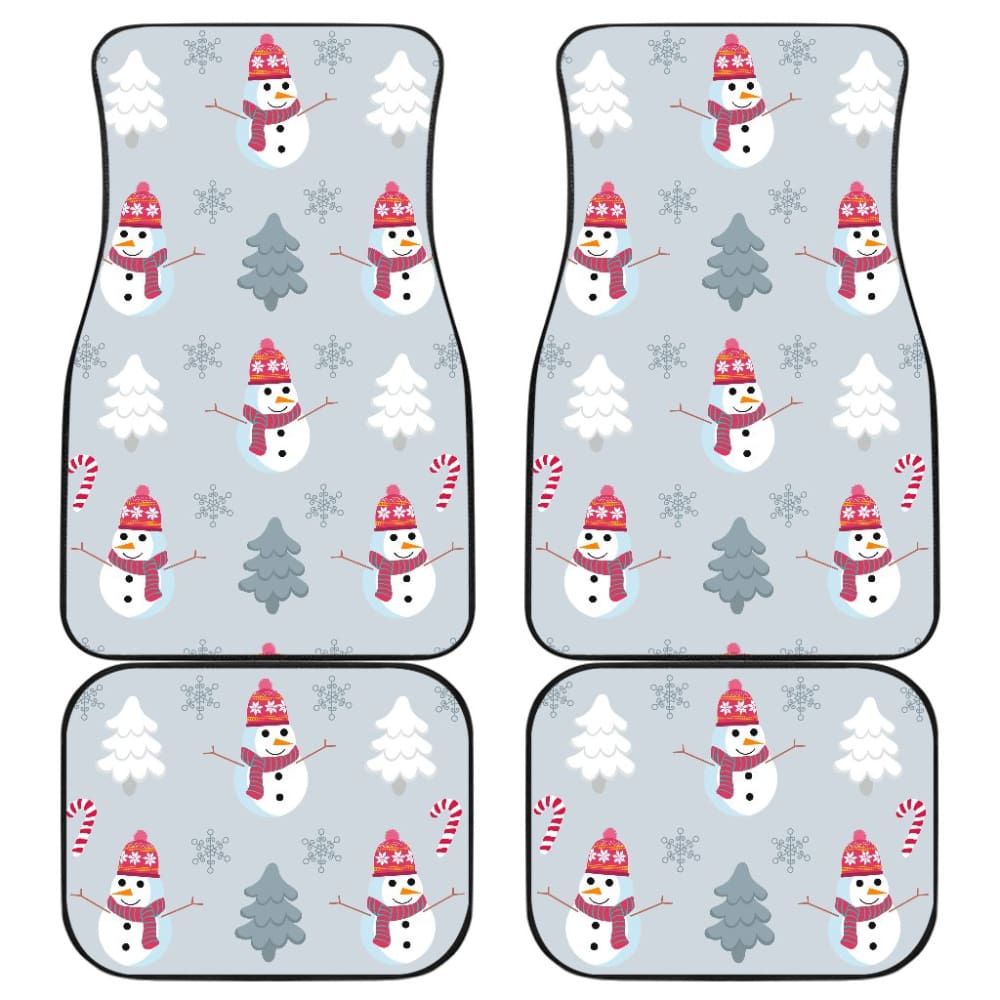 Snowman Pattern Car Floor Mats Auto Accessories 211903 - YourCarButBetter