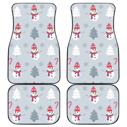 Snowman Pattern Car Floor Mats Auto Accessories 211903 - YourCarButBetter