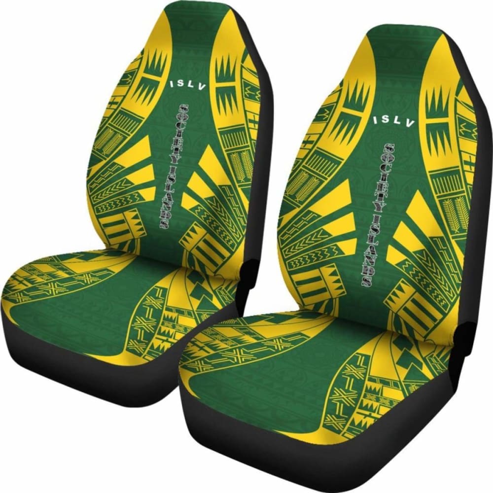 Society Islands Car Seat Covers - Society Islands Flag Polynesian Tattoo Flag - 9 174914 - YourCarButBetter