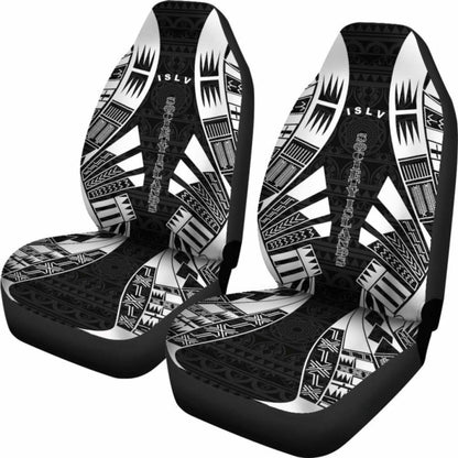 Society Islands Car Seat Covers - Society Islands Flag Polynesian Tattoo Black - 9 174914 - YourCarButBetter