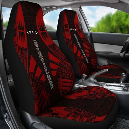 Society Islands Car Seat Covers - Society Islands Flag Polynesian Tattoo Red - 9 174914 - YourCarButBetter
