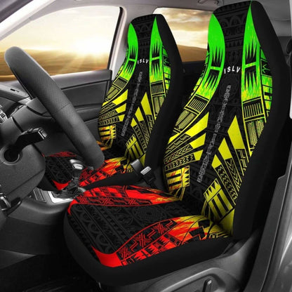 Society Islands Car Seat Covers - Society Islands Flag Polynesian Tattoo Reggae - 9 174914 - YourCarButBetter