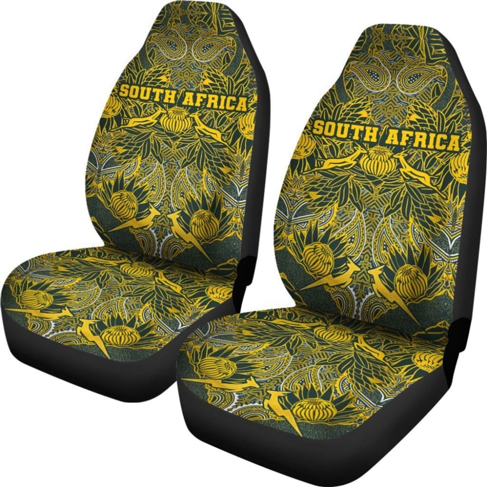 South Africa Springbok Car Seat Covers Proud Version 093223 - YourCarButBetter