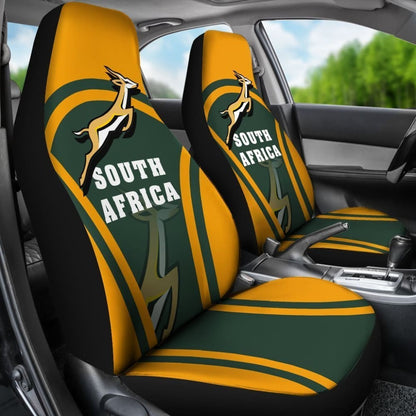 South Africa Springbok Car Seat Covers - Sport Style 093223 - YourCarButBetter