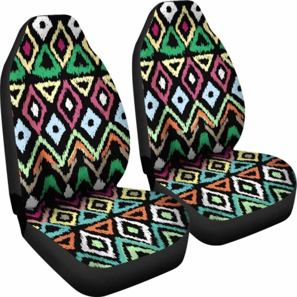 Southwest Najo Native American Watercolor Auto Seat Covers 174914 - YourCarButBetter