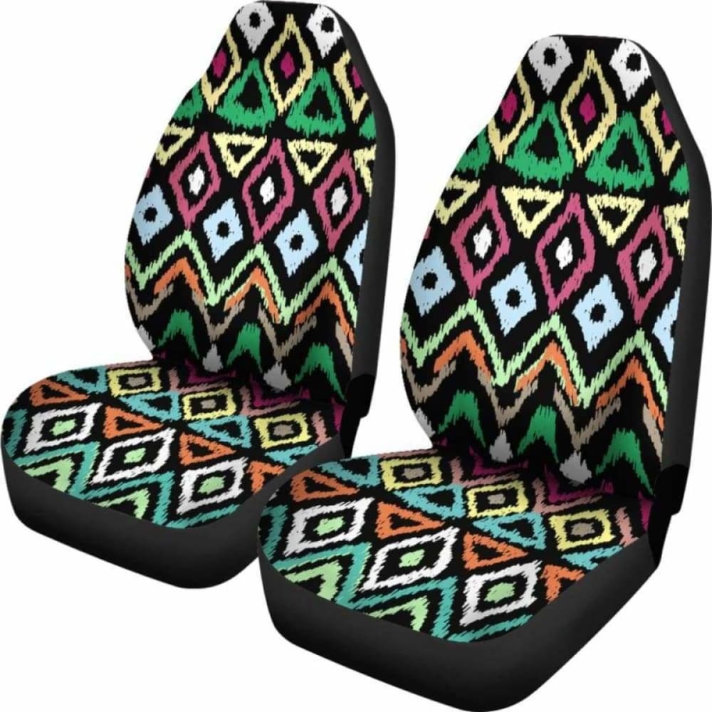 Southwest Najo Native American Watercolor Auto Seat Covers 174914 - YourCarButBetter