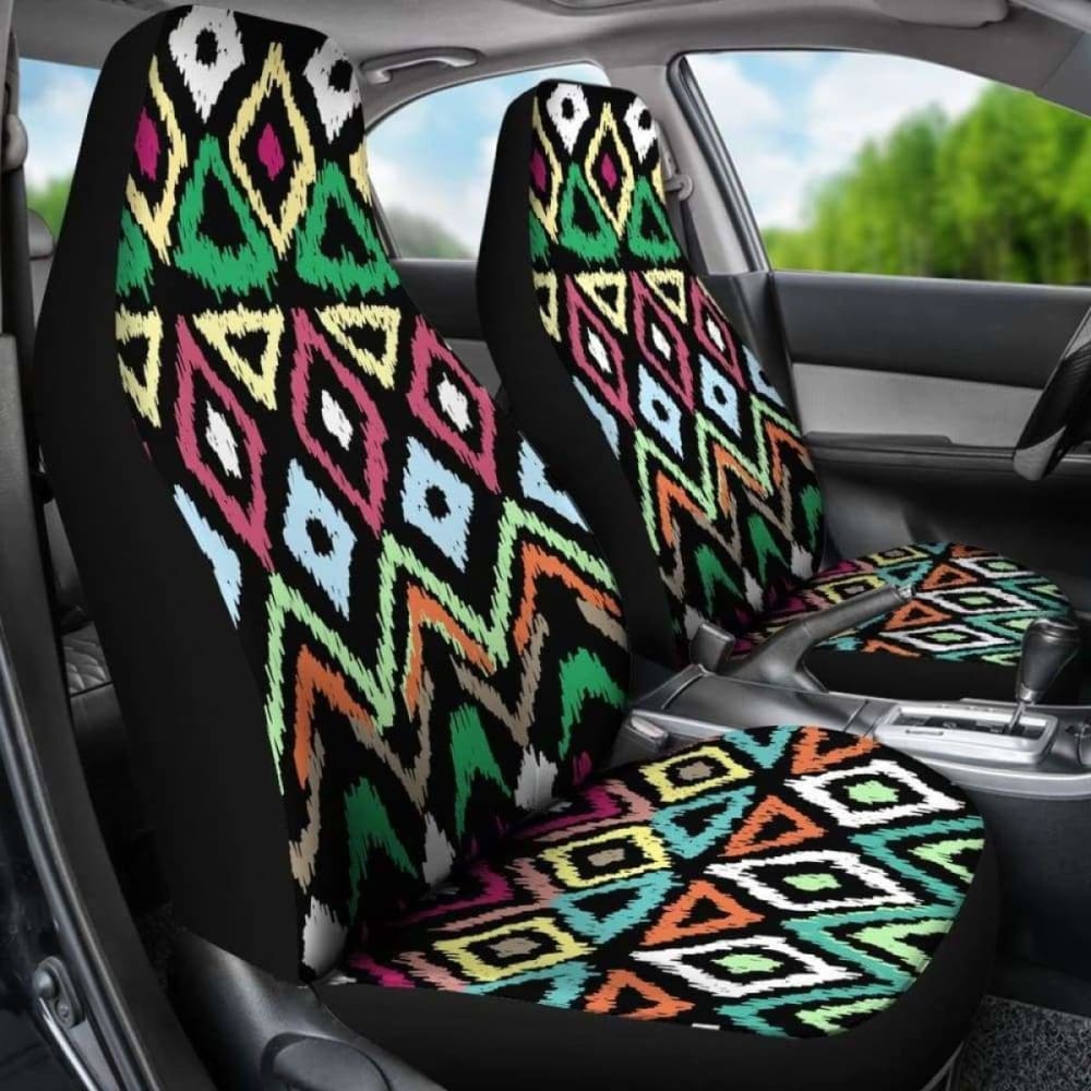 Southwest Najo Native American Watercolor Auto Seat Covers 174914 - YourCarButBetter