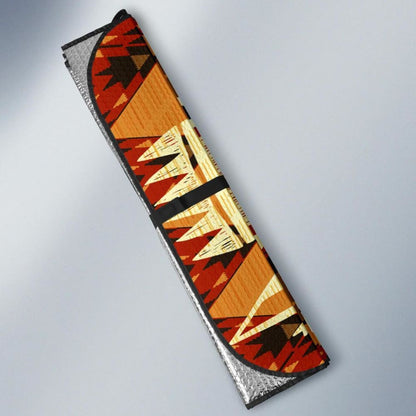 Southwest Yellow Symbol Native American Auto Sun Shades 093223 - YourCarButBetter