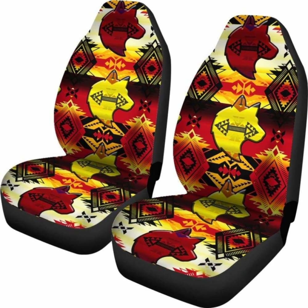 Sovereign Nation Fire Wolf Car Seat Covers 200904