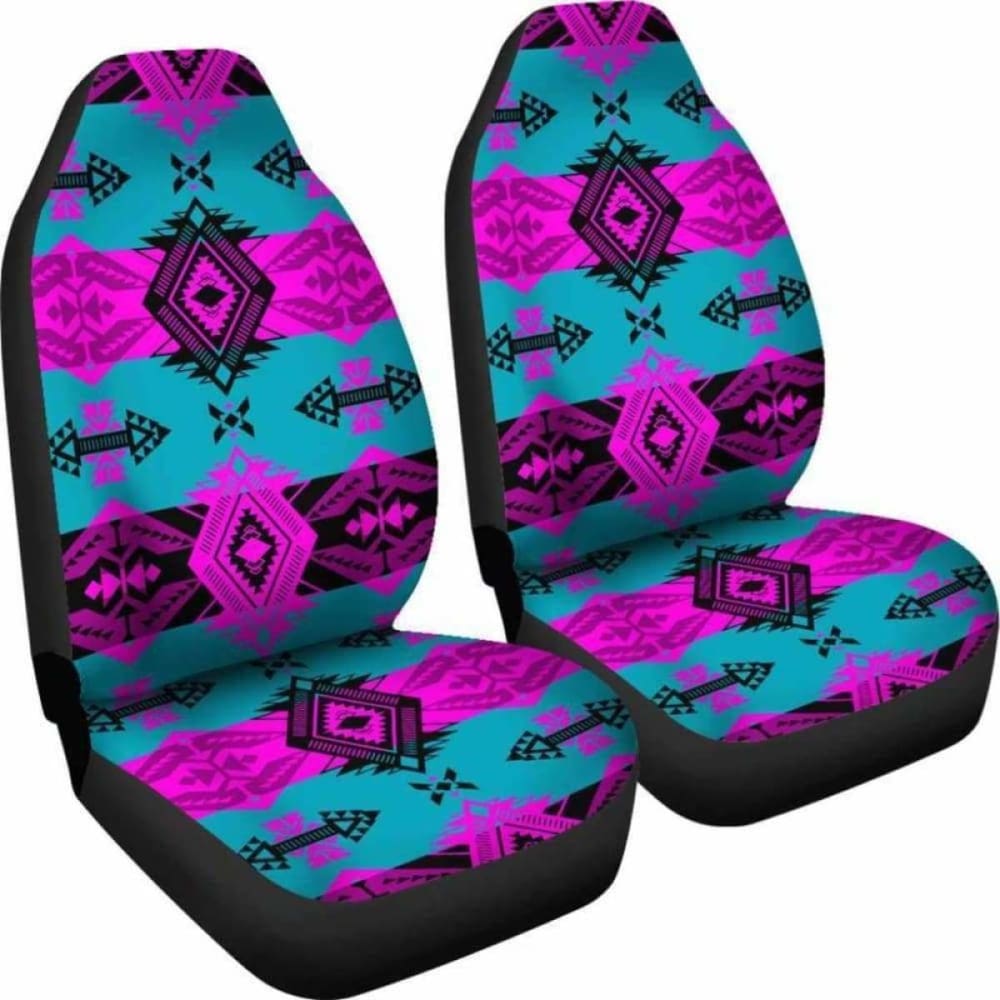 Sovereign Nation Teal and Pink Car Seat Covers 105905 - YourCarButBetter