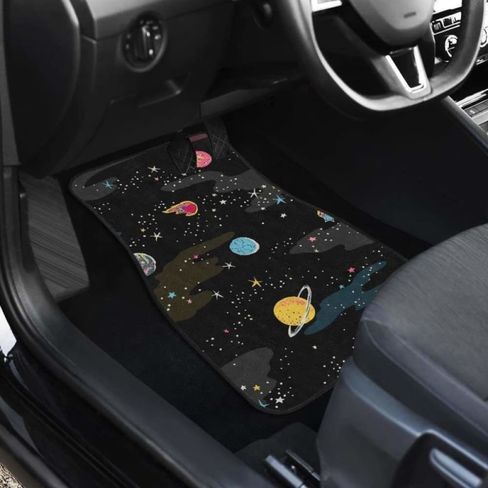 Space Pattern Front And Back Car Mats 550317 - YourCarButBetter