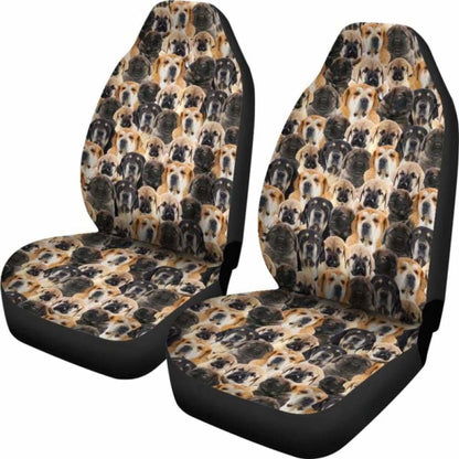 Spanish Mastiff Full Face Car Seat Covers 232125 - YourCarButBetter