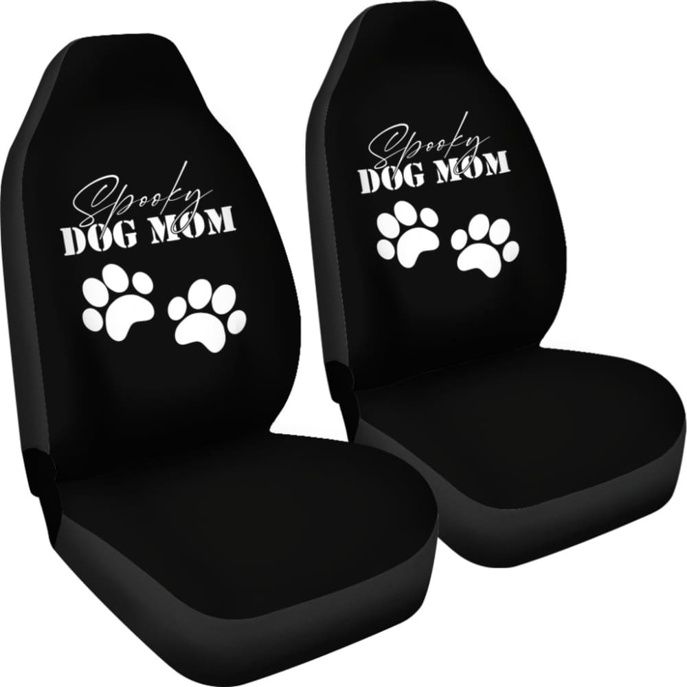 Spooky Dog Mom Halloween Paw Amazing Gift Ideas Car Seat Covers 211110 - YourCarButBetter