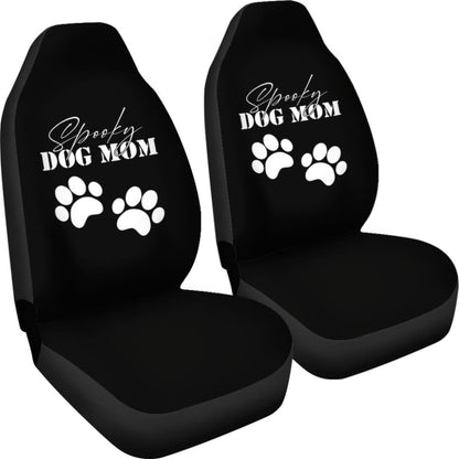 Spooky Dog Mom Halloween Paw Amazing Gift Ideas Car Seat Covers 211110 - YourCarButBetter