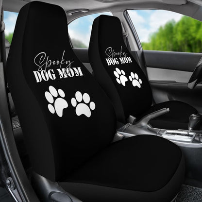 Spooky Dog Mom Halloween Paw Amazing Gift Ideas Car Seat Covers 211110 - YourCarButBetter