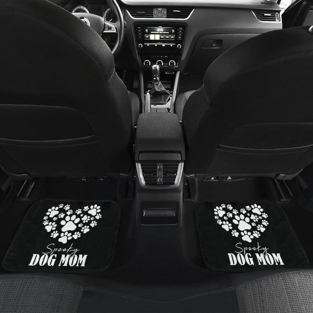 Spooky Dog Mom Halloween Paw Car Floor Mats 211110 - YourCarButBetter