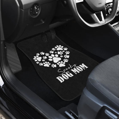 Spooky Dog Mom Halloween Paw Car Floor Mats 211110 - YourCarButBetter