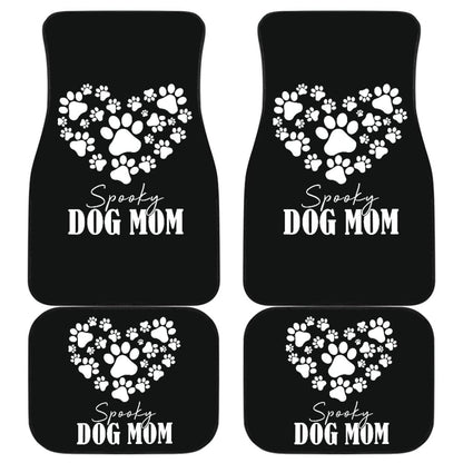 Spooky Dog Mom Halloween Paw Car Floor Mats 211110 - YourCarButBetter