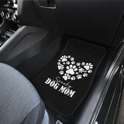 Spooky Dog Mom Halloween Paw Car Floor Mats 211110 - YourCarButBetter