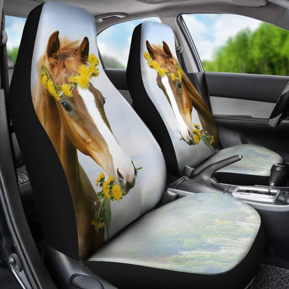 Spring Filly Horse Car Seat Covers 184610 - YourCarButBetter