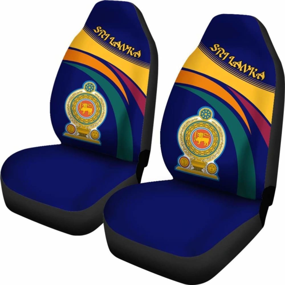 Sri Lanka Lion Coat Of Arms Car Seat Covers - 105905 - YourCarButBetter