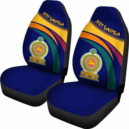 Sri Lanka Lion Coat Of Arms Car Seat Covers - 105905 - YourCarButBetter