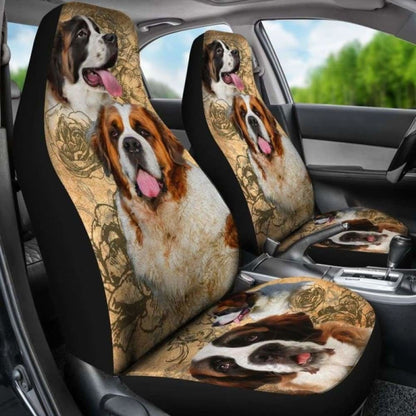 St. Bernard Dogs Pets Animals Car Seat Covers 160830 - YourCarButBetter