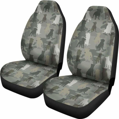 Staffordshire Bull Terrier Camo Car Seat Covers 112608