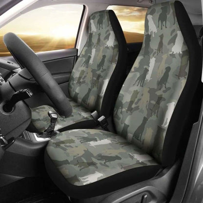 Staffordshire Bull Terrier Camo Car Seat Covers 112608