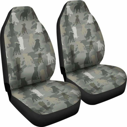 Staffordshire Bull Terrier Camo Car Seat Covers 112608
