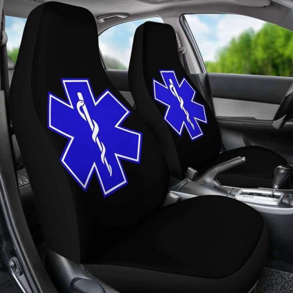 Star of Life EMS Emergency Medical Services Car Seat Covers Amazing Gift Ideas 194013 - YourCarButBetter