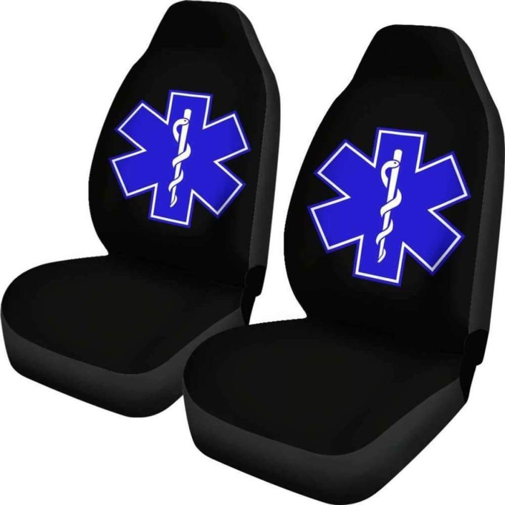 Star of Life EMS Emergency Medical Services Car Seat Covers Amazing Gift Ideas 194013 - YourCarButBetter