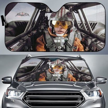 Star War Spaceship Car Auto Sun Shades Windshield Accessories Decor Gift 094201 - YourCarButBetter