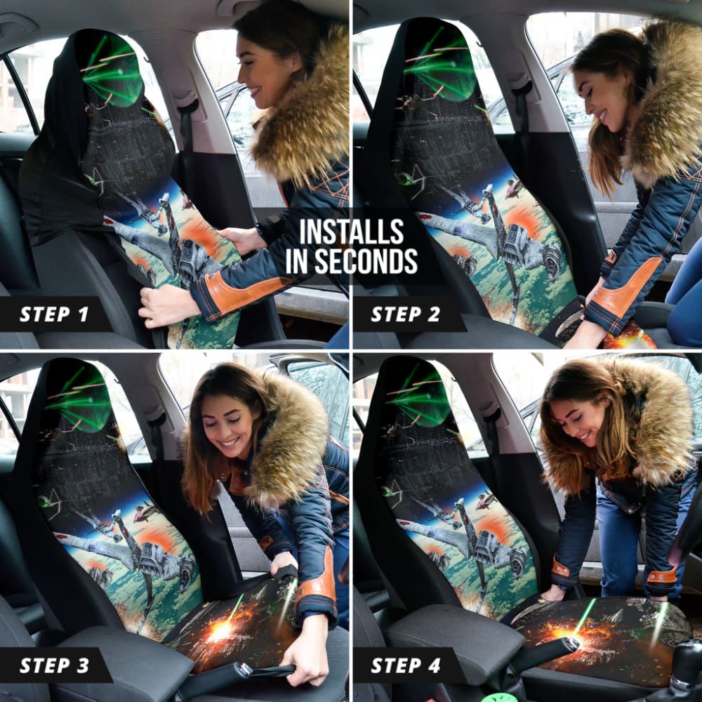 Star Wars Space Battle Car Seat Covers 210201 - YourCarButBetter