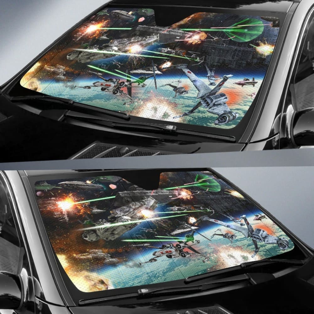 Star Wars Space Battle Sun Shade 094201 - YourCarButBetter