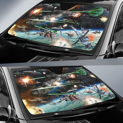 Star Wars Space Battle Sun Shade 094201 - YourCarButBetter