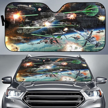 Star Wars Space Battle Sun Shade 094201 - YourCarButBetter