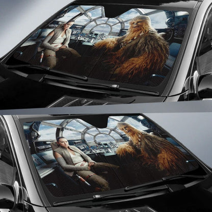 Star Wars The Last Jedi Chewbacca Sun Shade 094201 - YourCarButBetter