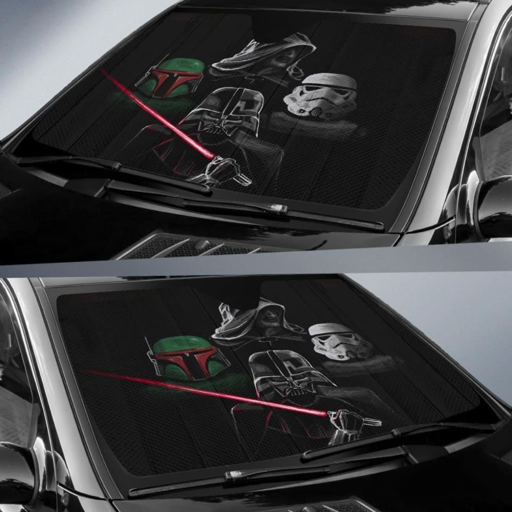 Star Wars X Queen Car Sun Shades 094201 - YourCarButBetter
