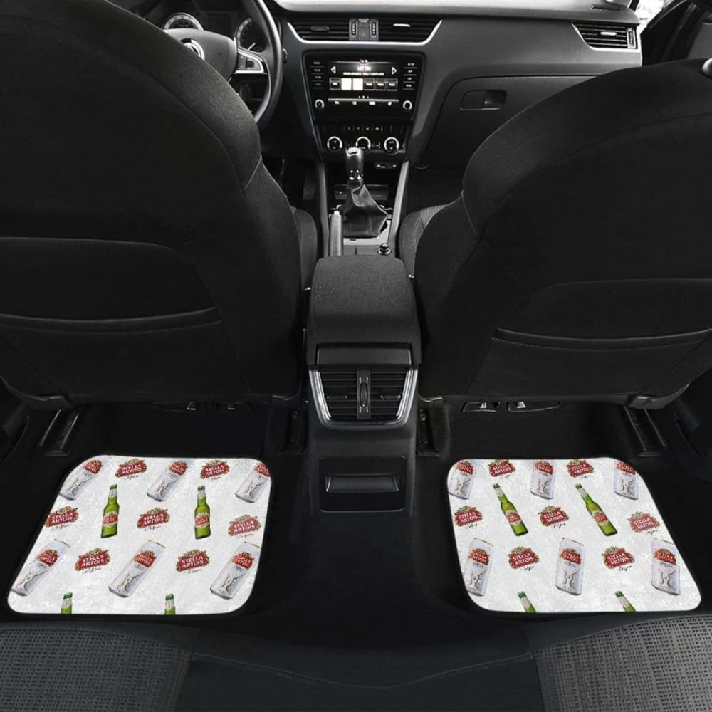 Stella Artois Car Floor Mats Beer Lover Gift Idea 195016 - YourCarButBetter