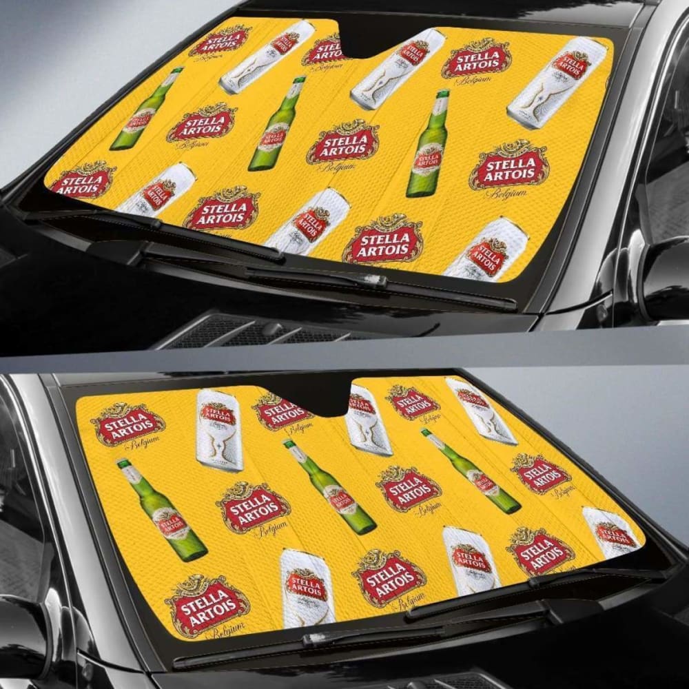 Stella Artois Car Sun Shade Auto Sun Visor For Beer Lover 102507 - YourCarButBetter