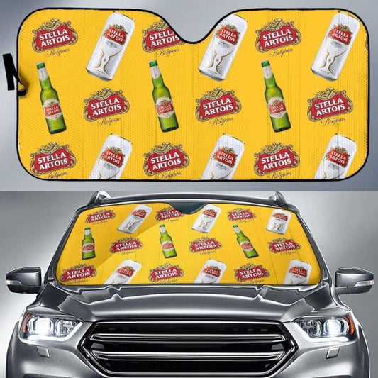 Stella Artois Car Sun Shade Auto Sun Visor For Beer Lover 102507 - YourCarButBetter