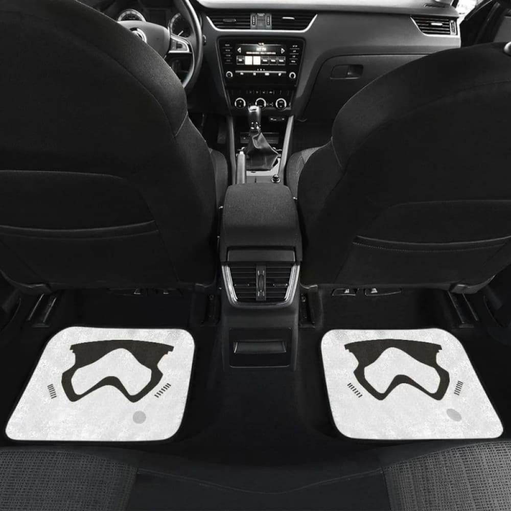 Stormstrooper Face Car Floor Mats 094201 - YourCarButBetter