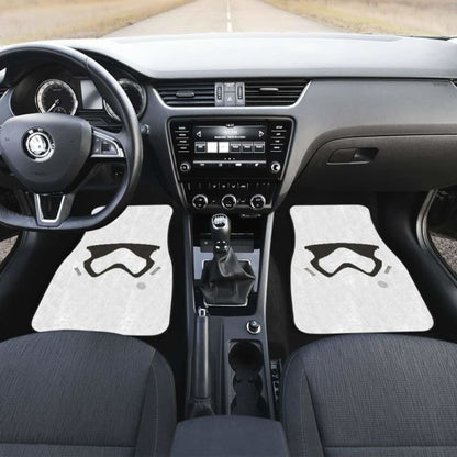 Stormstrooper Face Car Floor Mats 094201 - YourCarButBetter